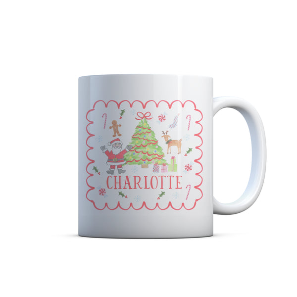 Kids Christmas Cup Personalized Holiday Mug gift for child