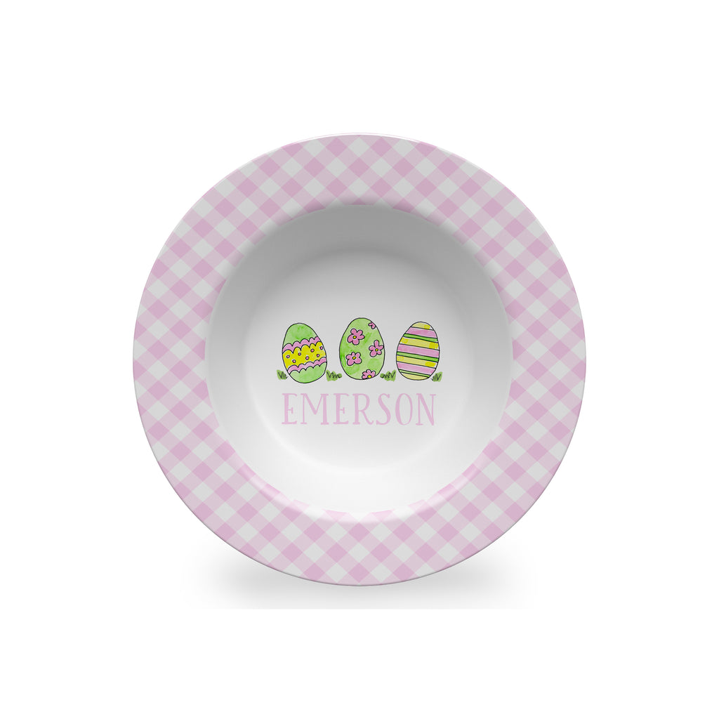 Easter Eggs Personalized Melamine bowl for Kids
