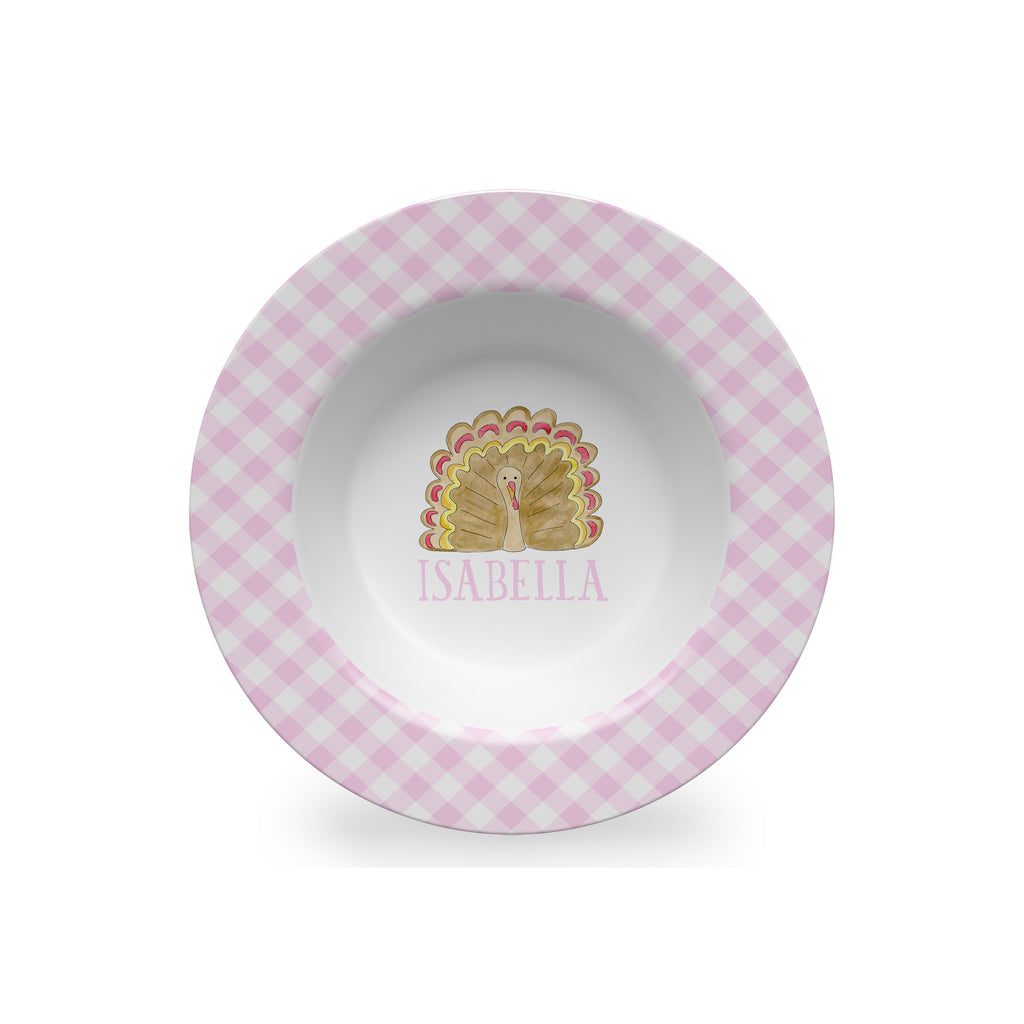 thanksgiving plate for kids personalized melamine