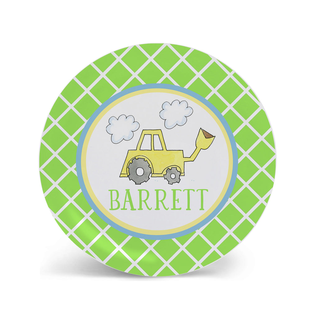 construction truck plate for kids