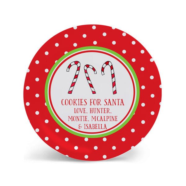 cookies for santa plate