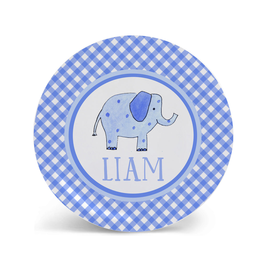 elephant melamine kids plate