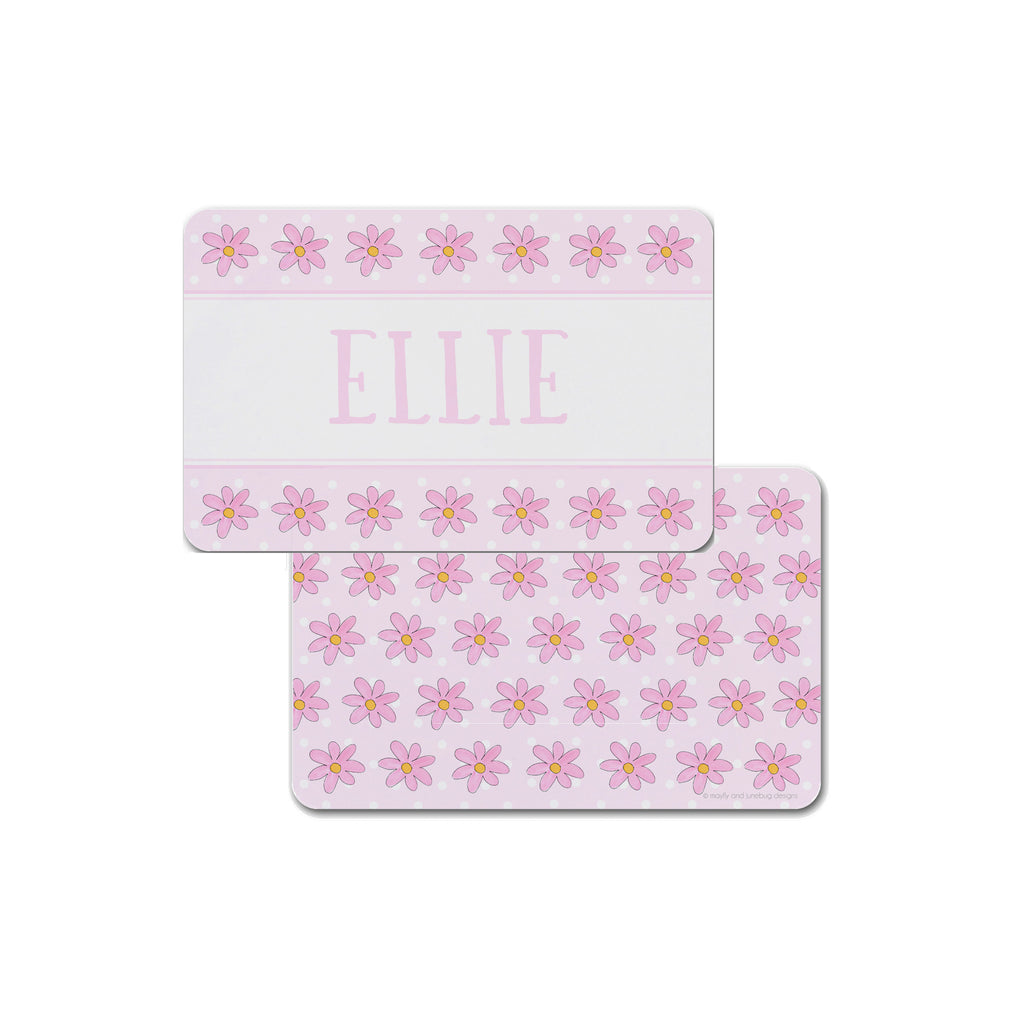 personalized kids placemat place mat flowers custom child gift