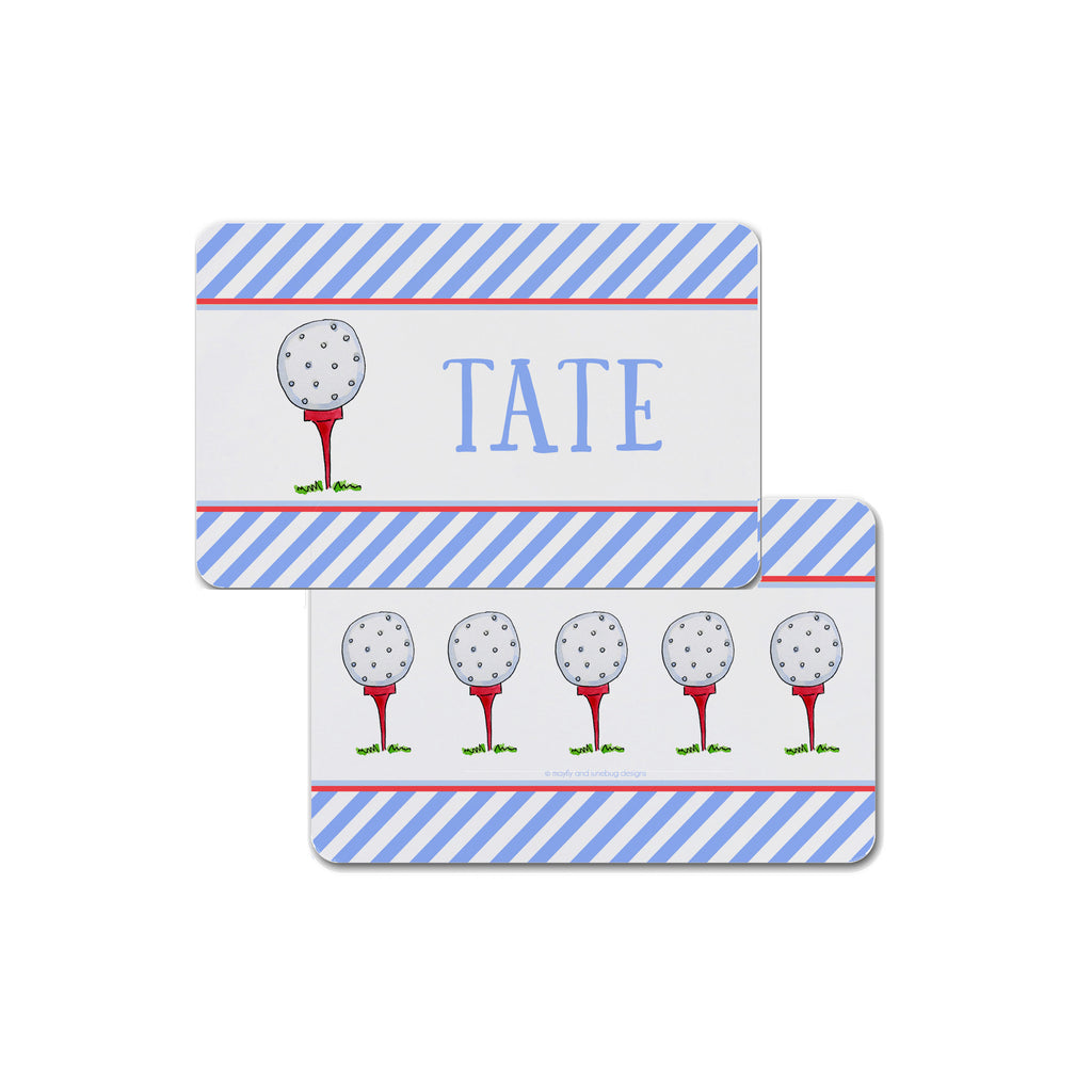 golf tee placemat for kids boys