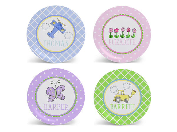 Kids Personalized Tableware | Plates Bowls Cups Placemats for Children
