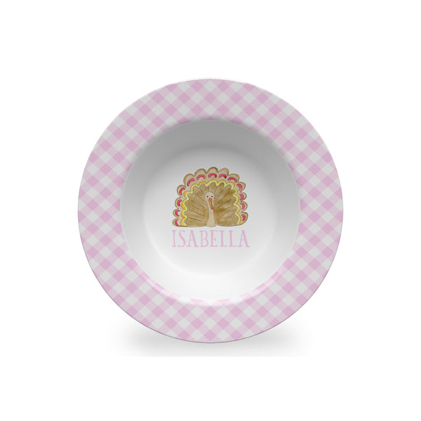 thanksgiving plate for kids personalized melamine
