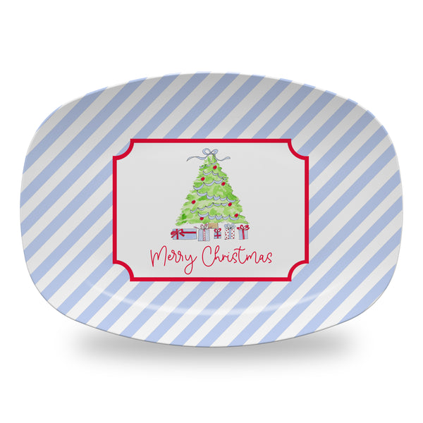 Christmas Tree Platter Personalized Cookies for Santa Platter Christmas Tray