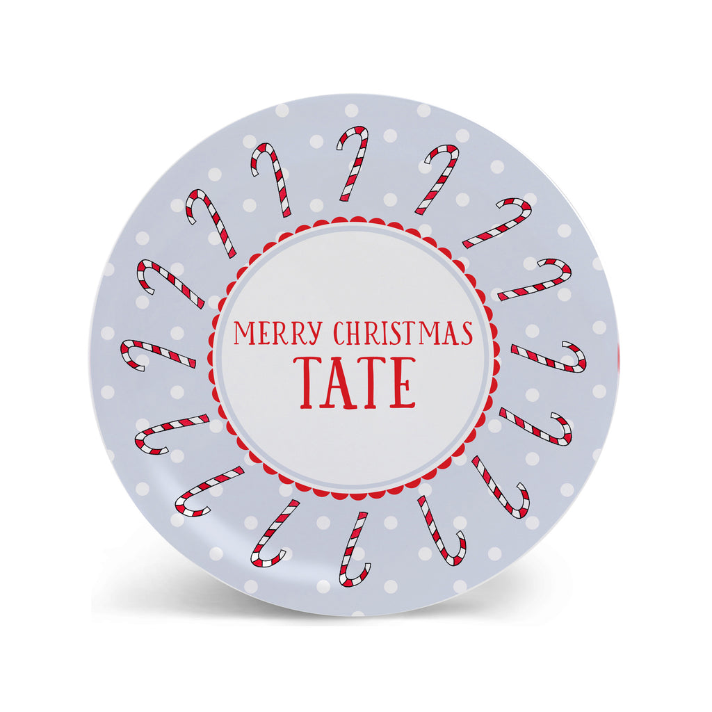 personalized christmas plate for kids melamine child plate