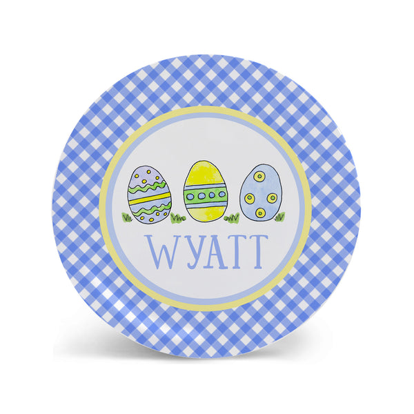 Easter Eggs Personalized Melamine plate for Kids