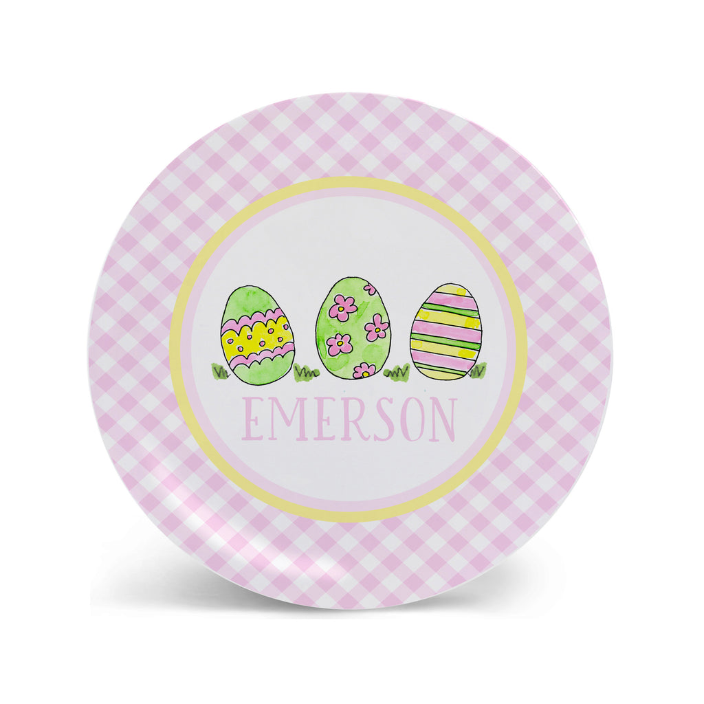 Easter Eggs Personalized Melamine plate for Kids