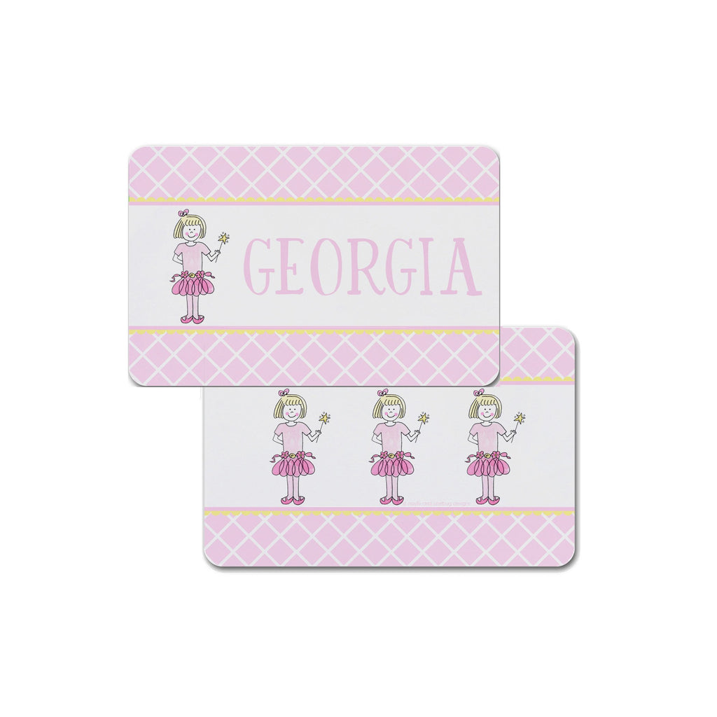 Ballerina Placemat personalized custom girl for kids