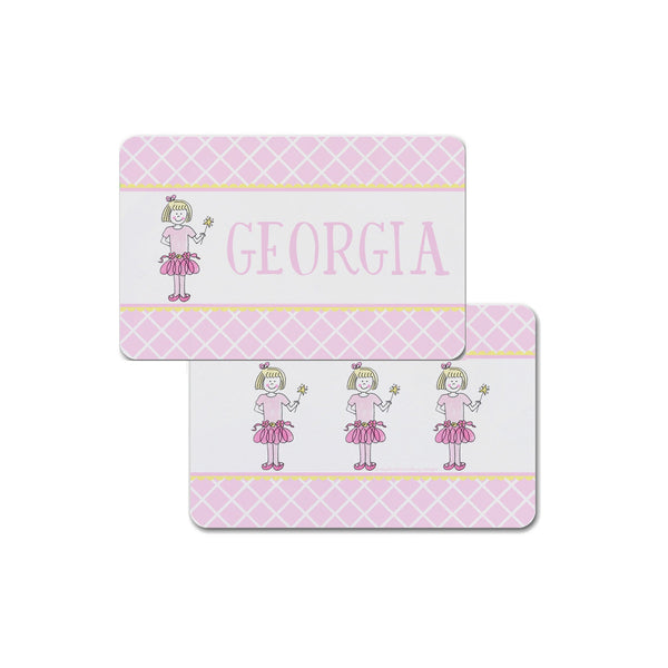 Ballerina Placemat personalized custom girl for kids