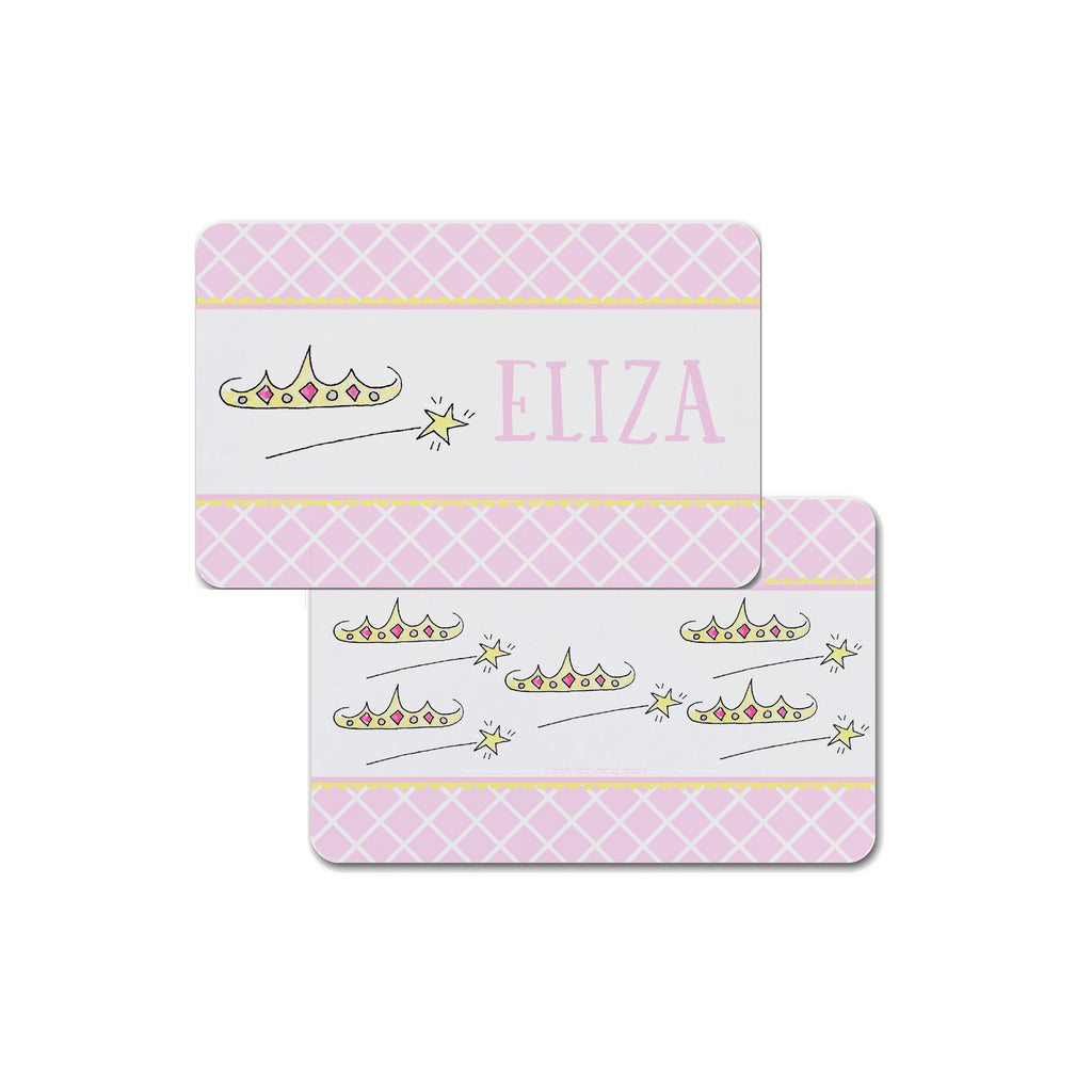 crown and wand princess placemat personalized girls