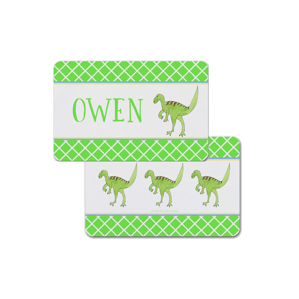 dinosaur placemat place mat personalized