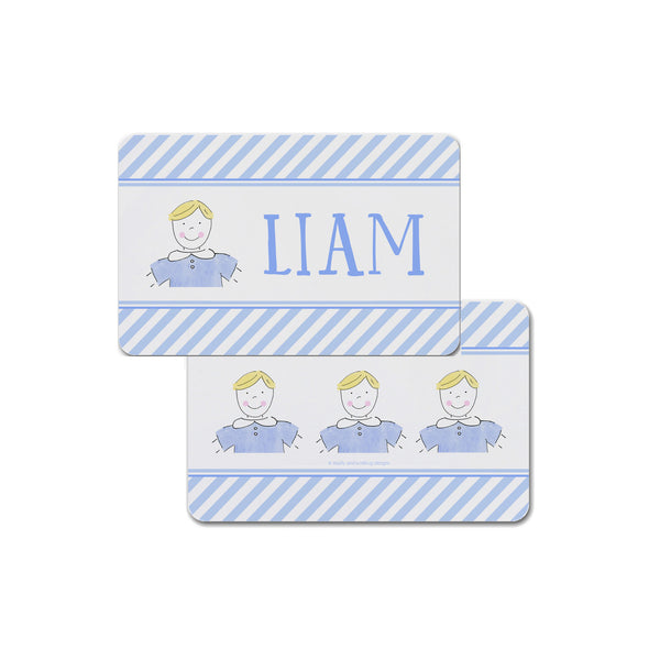 custom boy kid placemat personalized face